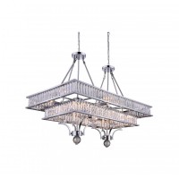 16 Light Island Chandelier With Chrome Finish