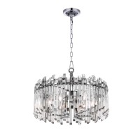 6 Light Chandelier With Chrome Finish