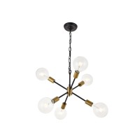 Nolan 6 Light Matte Black Pendant