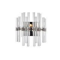 2 Light Wall Light With Polished Nickel Finish