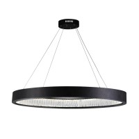 Led Chandelier With Matte Black Finish