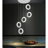 Led Multi Light Pendant With Chrome Finish