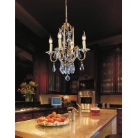 4 Light Up Chandelier With Oxidized Bronze Finish