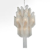 16 Light Down Chandelier With Chrome Finish