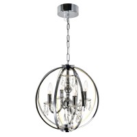 4 Light Up Chandelier With Chrome Finish