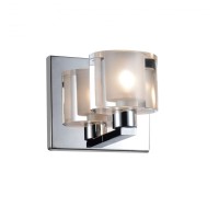 1 Light Wall Sconce With Chrome Finish