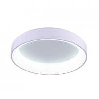 Led Drum Shade Flush Mount With White Finish