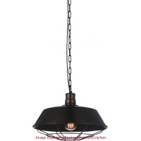 1 Light Down Mini Pendant With Black Finish