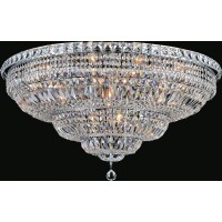 16 Light Bowl Flush Mount With Chrome Finish