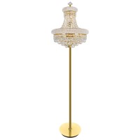 8 Light Floor Lamp With Gold Finish