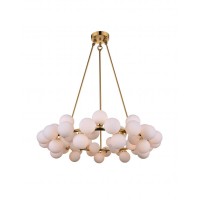 45 Light Chandelier With Satin Gold Finish