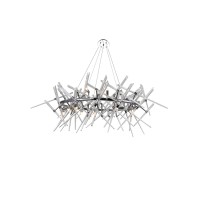 12 Light Chandelier With Chrome Finish