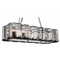 12 Light Chandelier With Black Finish