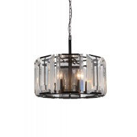 8 Light Chandelier With Black Finish