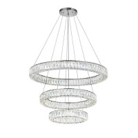 Led Chandelier With Chrome Finish