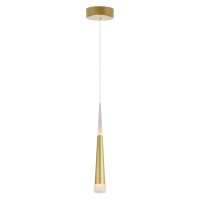 Led Down Mini Pendant With Satin Gold Finish