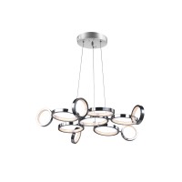 Led Chandelier With Chrome Finish