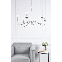 Rohan 6 Lights Polished Nickel Chandelier