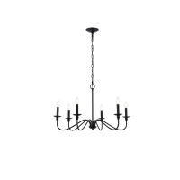 Rohan 30 Inch Chandelier In Matte Black