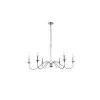 Rohan 42 Inch Chandelier In Polished Nickel