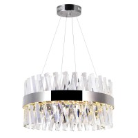 Led Chandelier With Chrome Finish Chandeliers