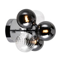 3 Light Sconce With Chrome Finish