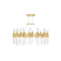 72 Light Chandelier With Brass Finish