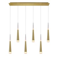 Led Pool Table Light With Satin Gold Finish