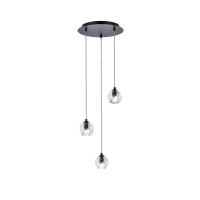 Eren 3 Lights Black Pendant