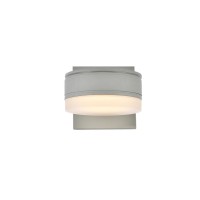 Living District Ldod4013S 60W Raine Integrated Led Wall Sconce Silver