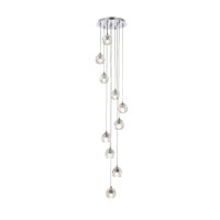 Eren 10 Lights Chrome Pendant