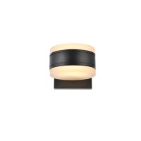 Living District Ldod4012Bk 120W Raine Integrated Led Wall Sconce Black