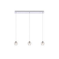 Eren 3 Lights Chrome Pendant