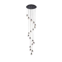 Eren 18 Lights Black Pendant