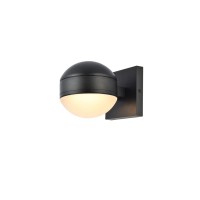 Living District Ldod4011Bk 60W Raine Integrated Led Wall Sconce Black