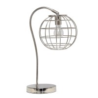 Lalia Home Decorative Arched Metal Cage Table Lamp, Chrome