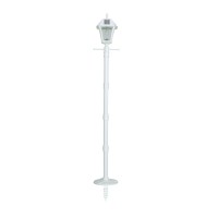 Gama Sonic Baytown Ii Bulb Solar Lamp Post With Gs Light Bulb And Ez-Anchor Base - White (105Bsg21)