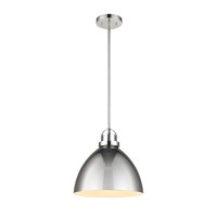 Somerville 12'' Wide 1-Light Pendant - Polished Nickel