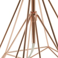 Elegant Designs Wired Metal Table Lamp, Rose Gold