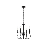 Flynx 4 Lights Pendant In Black