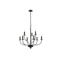 Westley 9 Lights Pendant In Black