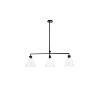 Mera 3 Lights Black Pendant