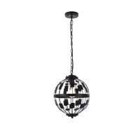 Levante 1 Light Pendant In Black