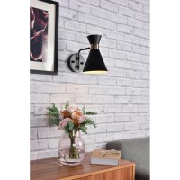 Halycon 6 Inch Black Wall Sconce