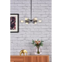 Reyes 6 Lights Chrome Pendant