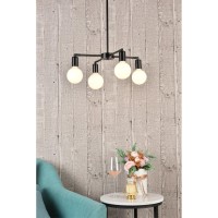 Cairo 4 Lights Black Pendant