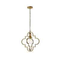 Sandara 1 Light Pendant In Brass