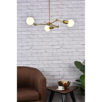 Furlong 3 Lights Brass Pendant