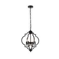 Sandara 4 Lights Pendant In Black