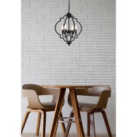 Sandara 4 Lights Pendant In Black